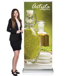 Double Sided 36×74 Retractable Banner Stands